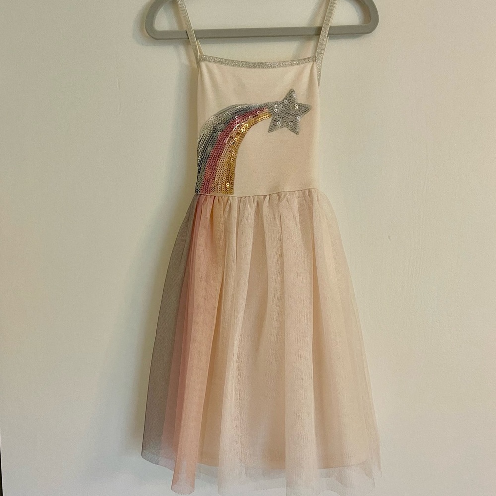 Tilt girls dress with sequined shooting star